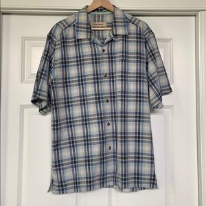 NEW TOMMY BAHAMA Mens Button Down S/S Silk Sz MD